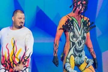 Concurso de maquillaje corporal del Carnaval de Las Palmas de GC (Foto Antonio Rico)
